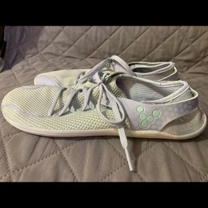 Vivobarefoot yoga style shoes.